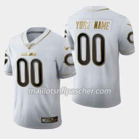 Maillot Chicago Bears Custom Nike Blanc Golden Edition 100th - Homme